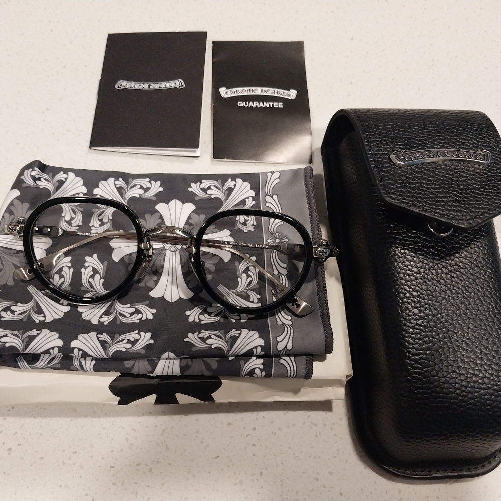 Chrome Hearts Black Glasses